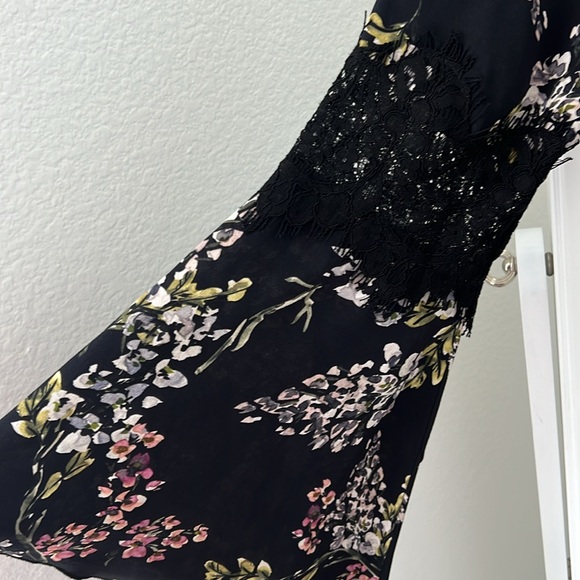 Stone Cold Fox Nicholson midi off-shoulder silk dress in floral print - Picture 7 of 13